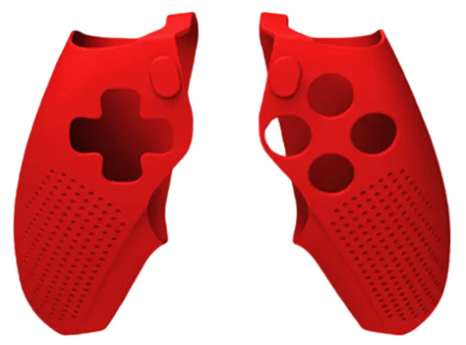 Dobe Split PS5 DualSense Controller Grip Silicone Cover Case - Red