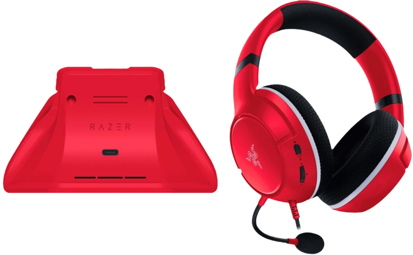 RAZER Duo Bundle for Xbox - Pulse Red (Kaira X + Charging Stand)