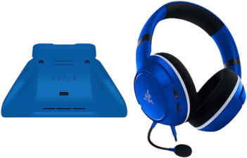 RAZER Duo Bundle for Xbox - Shock Blue (Kaira X + Charging Stand)