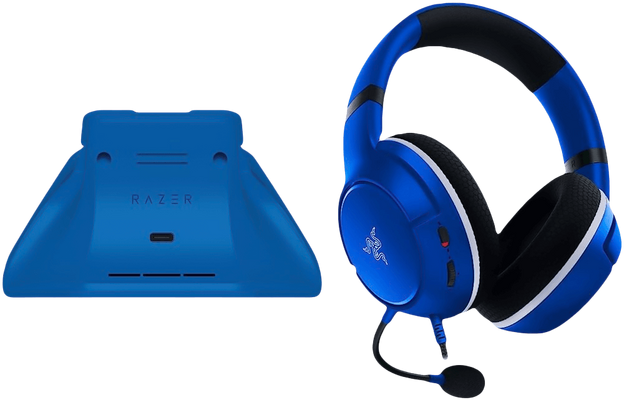 RAZER Duo Bundle for Xbox - Shock Blue (Kaira X + Charging Stand)