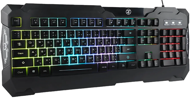 TechnoZone E 9 Wired Gaming Membrane Keyboard - 6m Braided Cable
