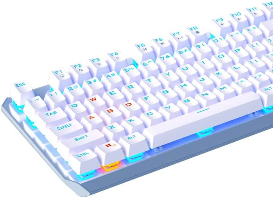 AULA F3087 Mechanical Gaming Keyboard with Red Switches - White – image 4