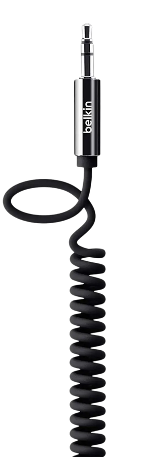 Belkin Cable AUX to AUX Audio Cable Mixit Coiled (2m) - Black 
