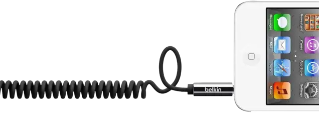 Belkin Cable AUX to AUX Audio Cable Mixit Coiled (2m) - Black 