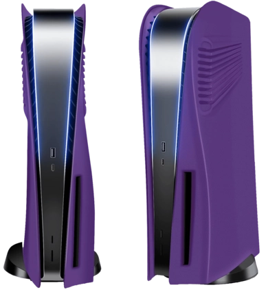 Replacement Plate Cover with Cooling Vents for PS5 Console - Purple
