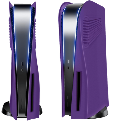 Replacement Plate Cover with Cooling Vents for PS5 Console - Purple