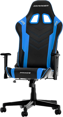 DXRacer Prince P132 Series Gaming Chair - Black and Blue