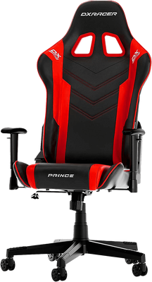 DXRacer Prince P132 Series Gaming Chair - Black and Red