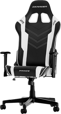 DXRacer Prince P132 Series Gaming Chair - Black and White