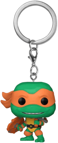 Pocket Funko Pop Keychain! Teenage Ninja Turtles - Michelangelo (Mutant Mayhem)