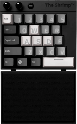 The Shrimp Model 1 Mini Gaming Keyboard - Monochrome
