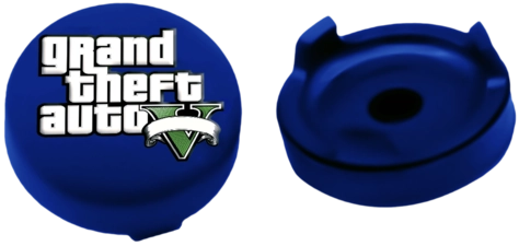 GTA V: Grand Theft Auto 5 Analog Freek and Grips for PS5 and PS4- Blue