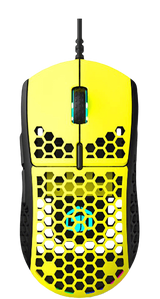 GamerTek GM16 Ultralight Precision Wired Gaming Mouse - Yellow