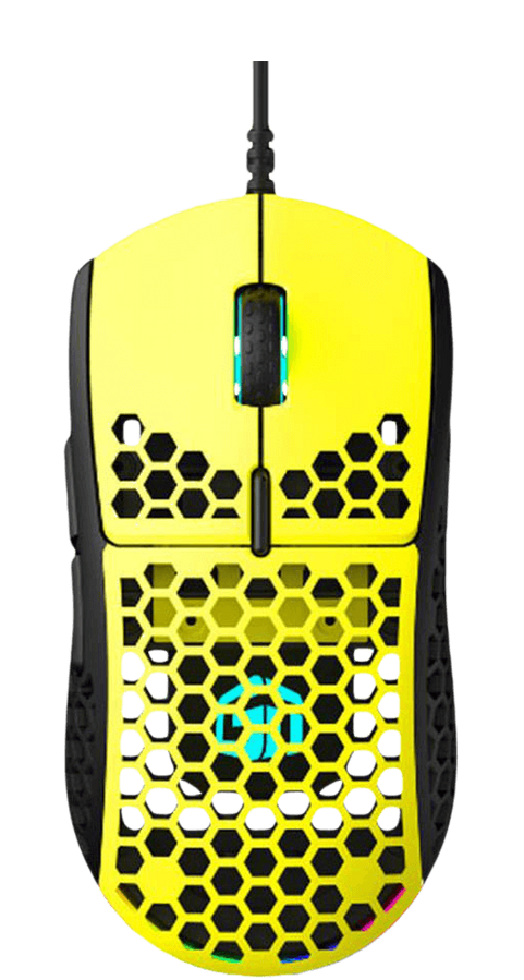 GamerTek GM16 Ultralight Precision Wired Gaming Mouse - Yellow