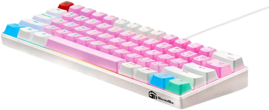 GamerTek GK60 Mini Pro Gaming Keyboard - Cotton Candy Pink  for sale in Egypt from Games2Egypt