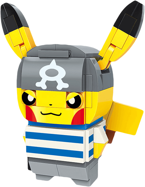 Keeppley Pokemon Pikachu (Team Aqua) Action Figure