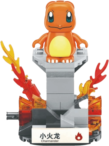 Keeppley Pokemon Mini Charmander Action Figure - 60 Pieces