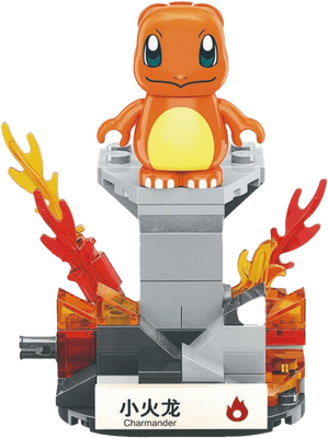 Keeppley Pokemon Mini Charmander Action Figure - 60 Pieces