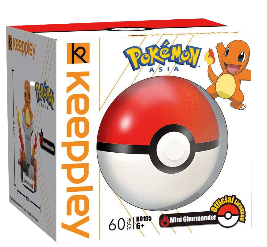Keeppley Pokemon Mini Charmander Action Figure - 60 Pieces – image 2