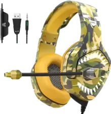 Onikuma K1B Pro Gaming Headset - Yellow Camouflage