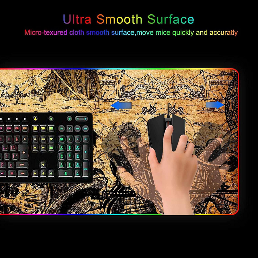 One Piece RGB Gaming Mouse Pad - 80x30 cm (XL) – image 2