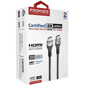 PROMATE PrimeLink 8K HDMI 2.1 Cable – Black (3m) -  for sale in Egypt from Games2Egypt