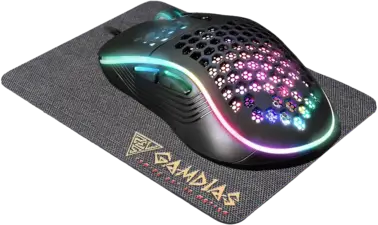 GAMDIAS Zeus M4 RGB Wired Gaming Mouse + Mouse Pad