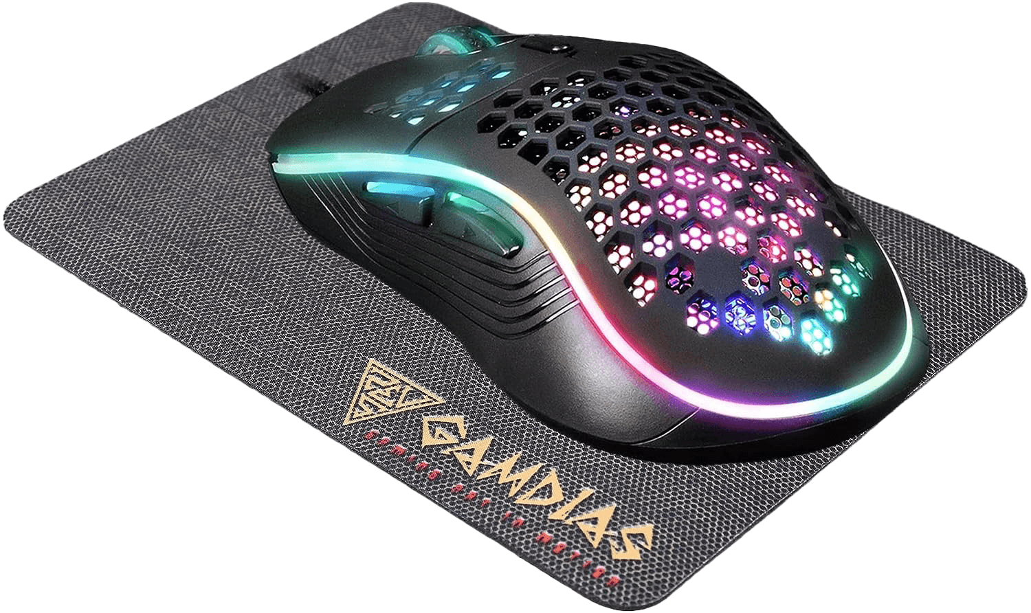 GAMDIAS Zeus M4 RGB Wired Gaming Mouse + Mouse Pad
