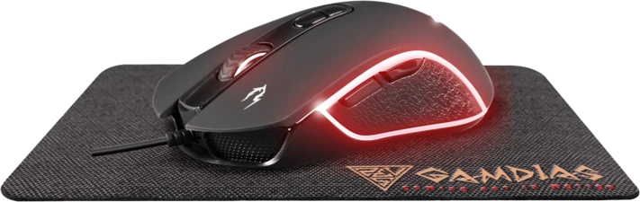 GAMDIAS Zeus E3 RGB Gaming Mouse + Mouse Pad