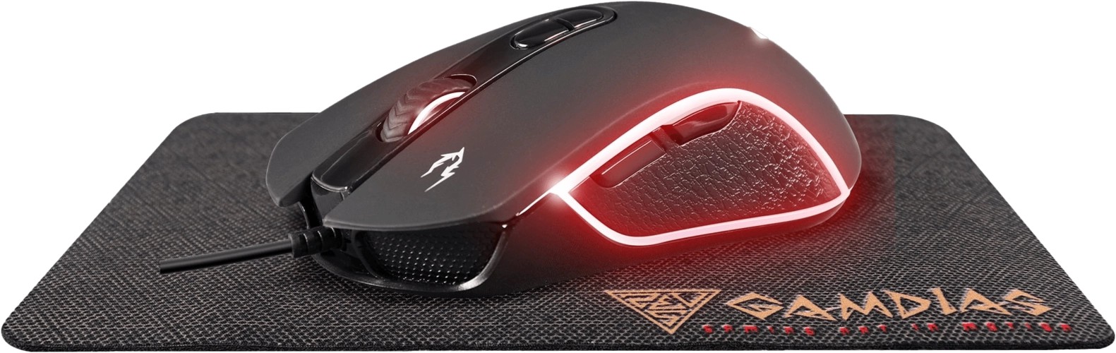 GAMDIAS Zeus E3 RGB Gaming Mouse + Mouse Pad