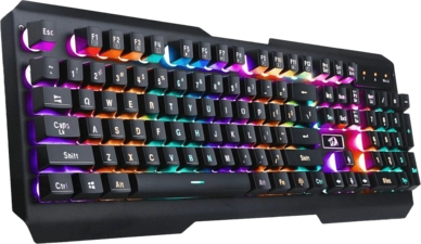 Redragon K506 Centaur Rainbow Backlit Wired Gaming Keyboard - Black