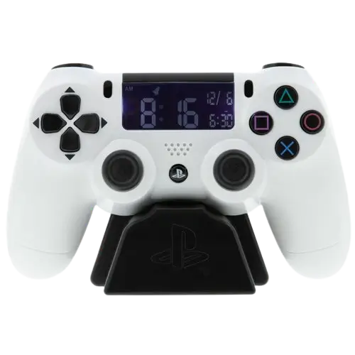 Paladone PS4 Controller Alarm Clock - White
