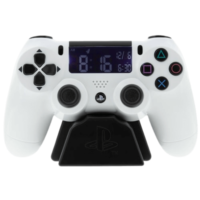 Paladone PS4 Controller Alarm Clock - White