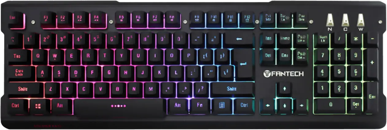 Fantech Soldier K612 RGB Membrane Gaming Keyboard - Black