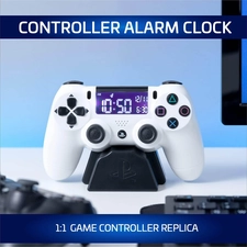 Paladone PS4 Controller Alarm Clock - White