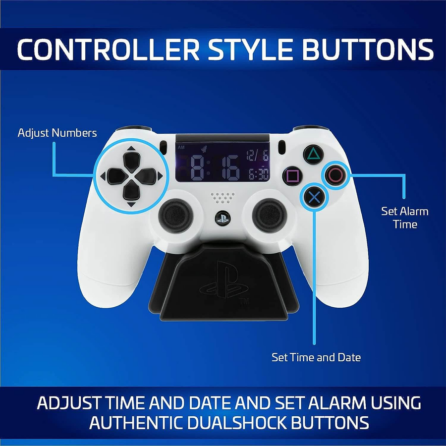 Paladone PS4 Controller Alarm Clock - White – image 3