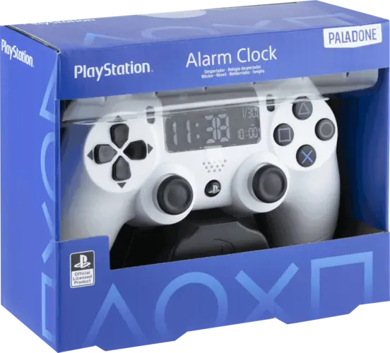 Paladone PS4 Controller Alarm Clock - White
