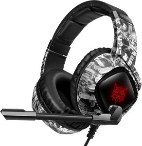 Onikuma K19 RGB Wired Gaming Headset - Grey Camouflage -  for sale in Egypt from Games2Egypt