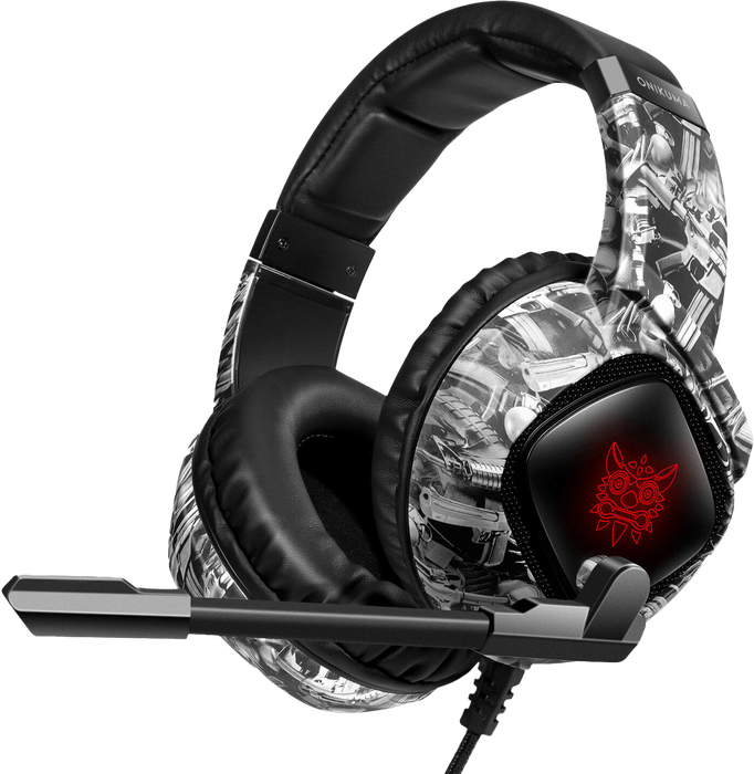 Onikuma K19 RGB Wired Gaming Headset - Grey Camouflage  for sale in Egypt from Games2Egypt
