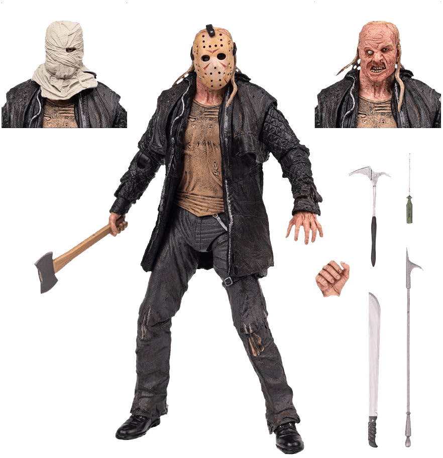 Figura Horror Jason Voorhees In PVC - 18 Cm, Per Collezione, Decorazione Scrivania O Halloween