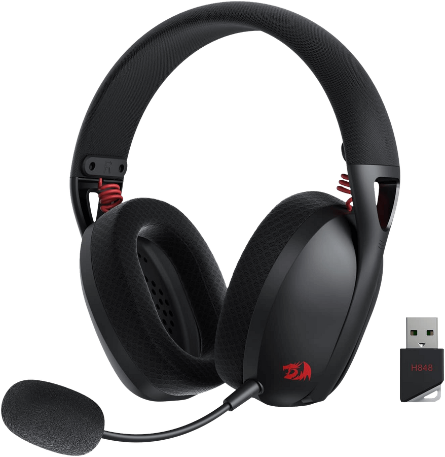 Redragon H848 IRE Pro Tri-Mode Wireless Gaming Headset - Black