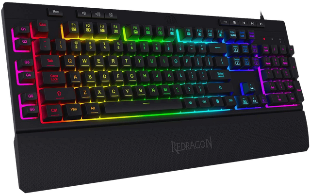 Redragon K512 SHIVA RGB Membrane Gaming Keyboard with Multimedia Keys