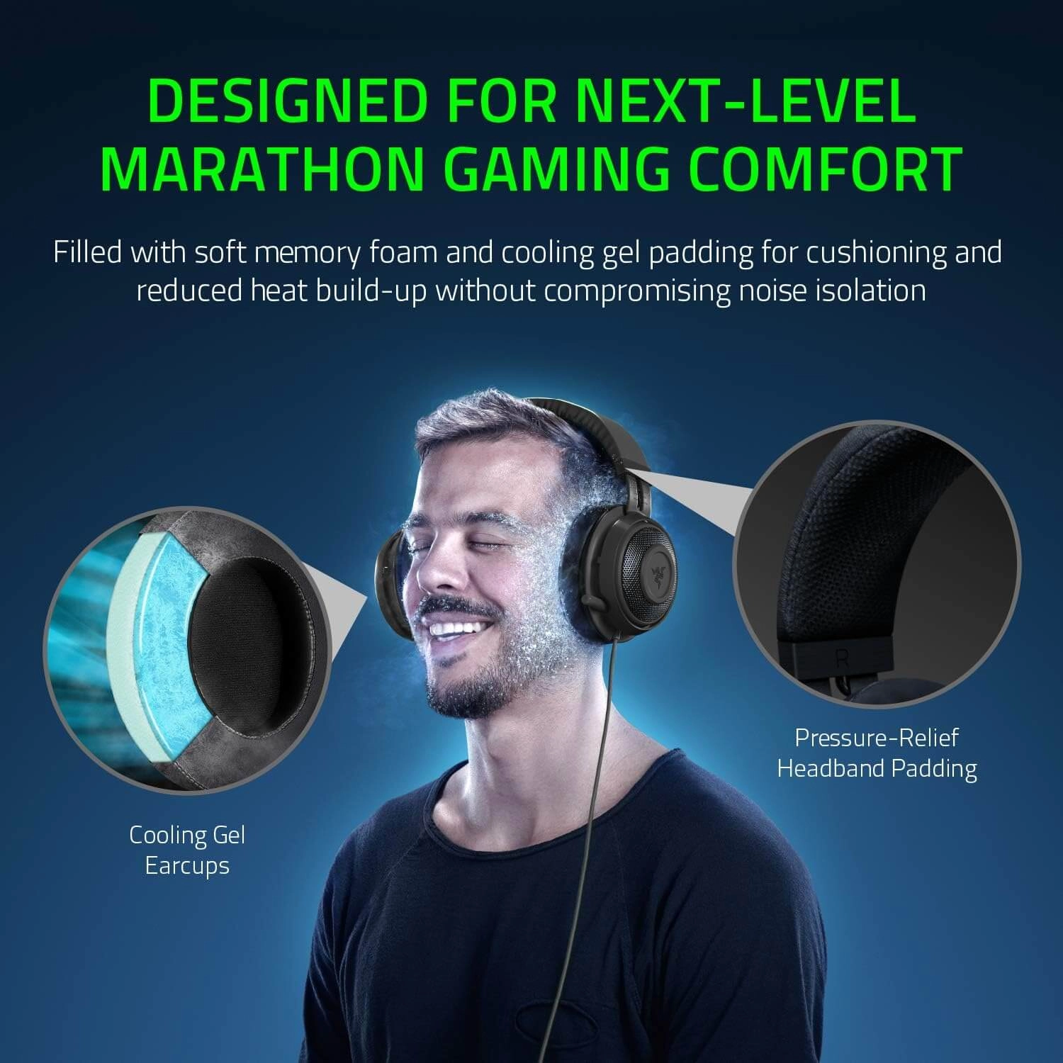 Razer Kraken Tournament Edition Wired Gaming Headset - Black - Open Sealed   for sale in Egypt from Games2Egypt