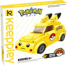 Keeppley Pokemon Pikachu Mini Car Building Toy