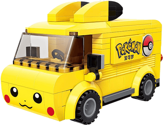 Keeppley Pokemon Pikachu Mini Bus Building Toy
