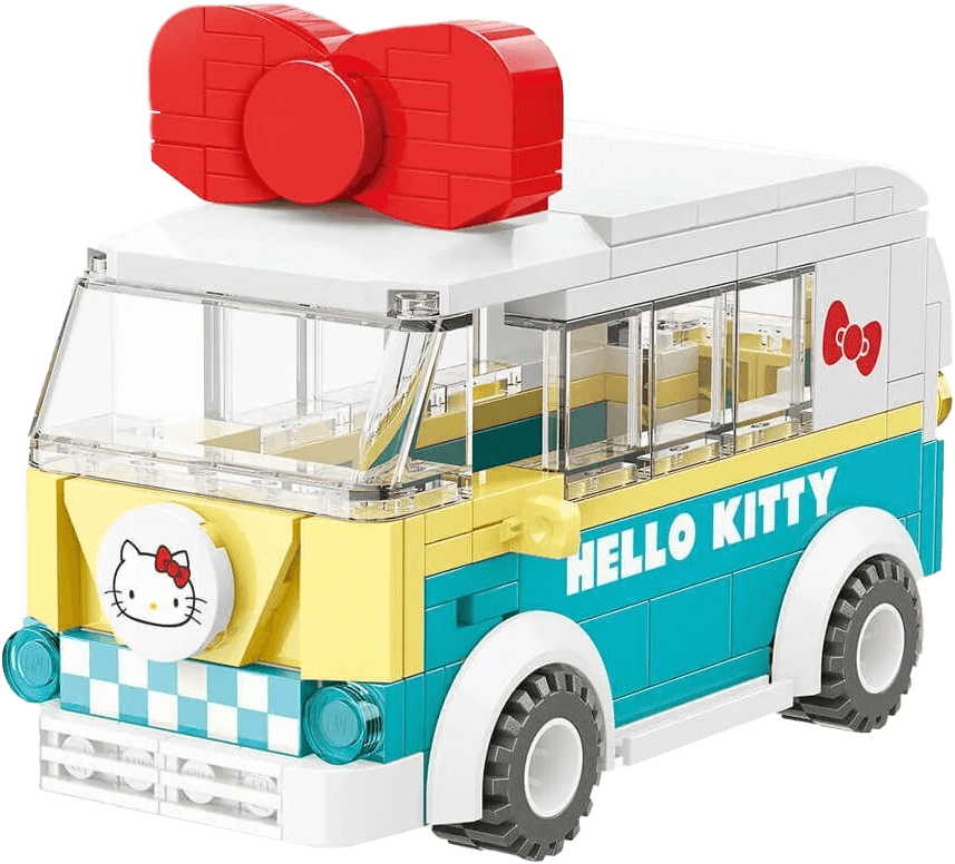 Keeppley Hello Kitty Mini Bus Building Toy