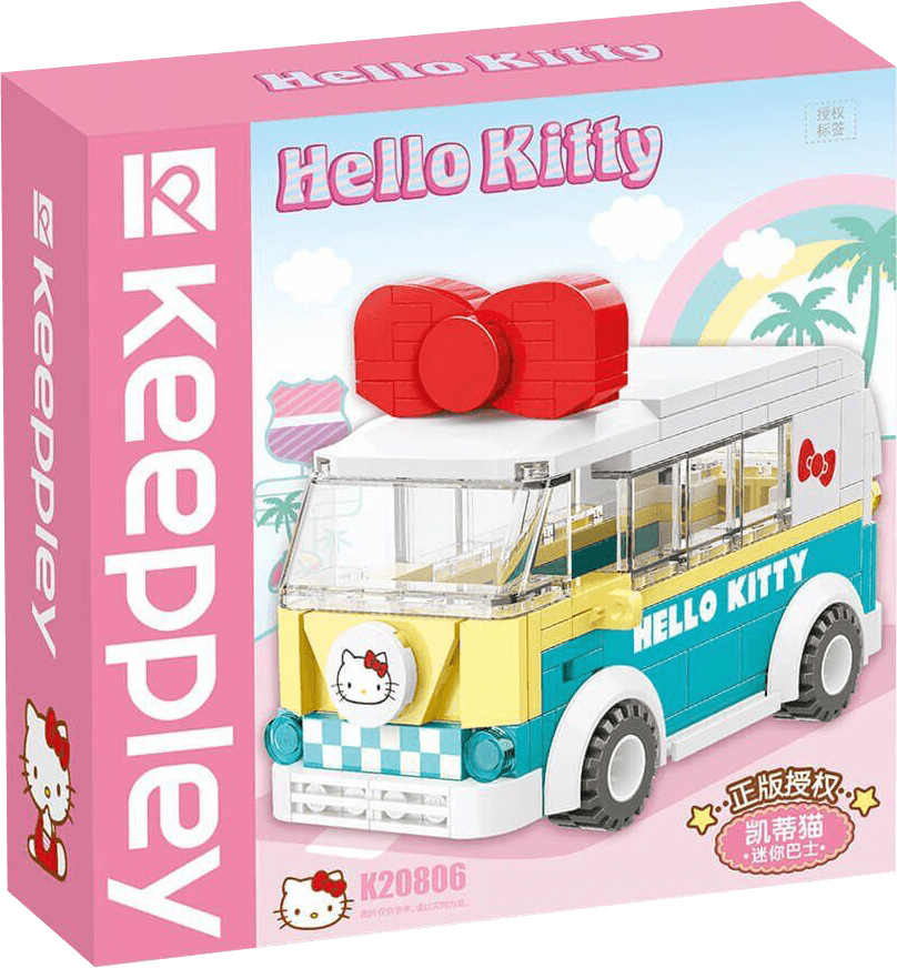 Keeppley Hello Kitty Mini Bus Building Toy – image 2