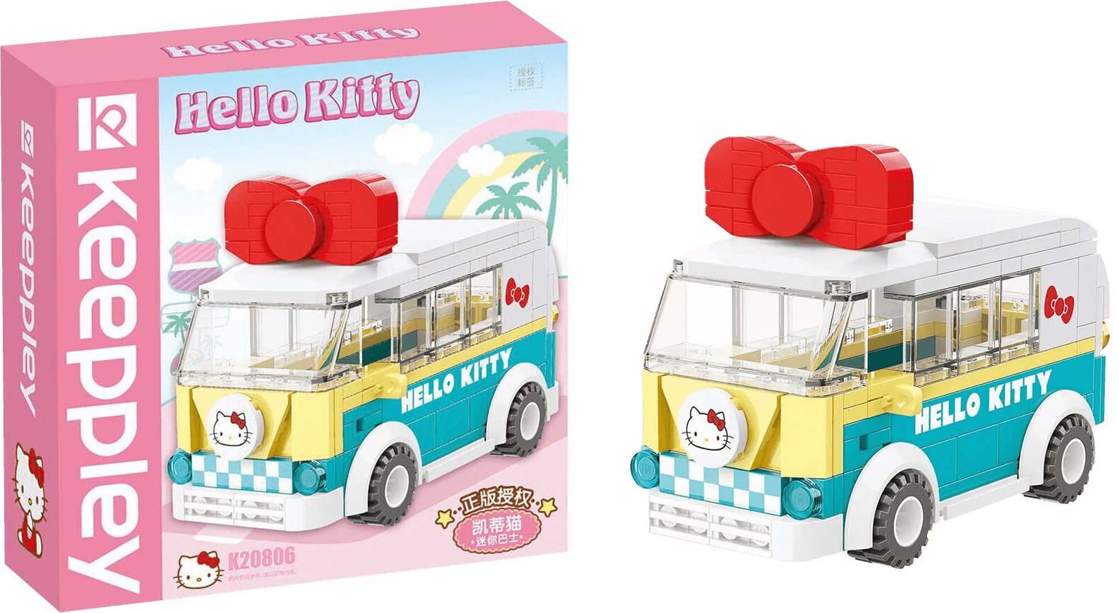 Keeppley Hello Kitty Mini Bus Building Toy – image 4