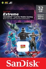 SanDisk Extreme microSD Card for Mobile Gaming - 32 GB