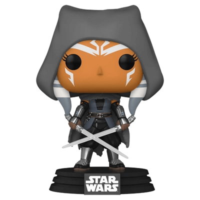 Funko Pop! Star Wars: The Mandalorian - Hooded Ahsoka with Dual Sabers (Exc)
